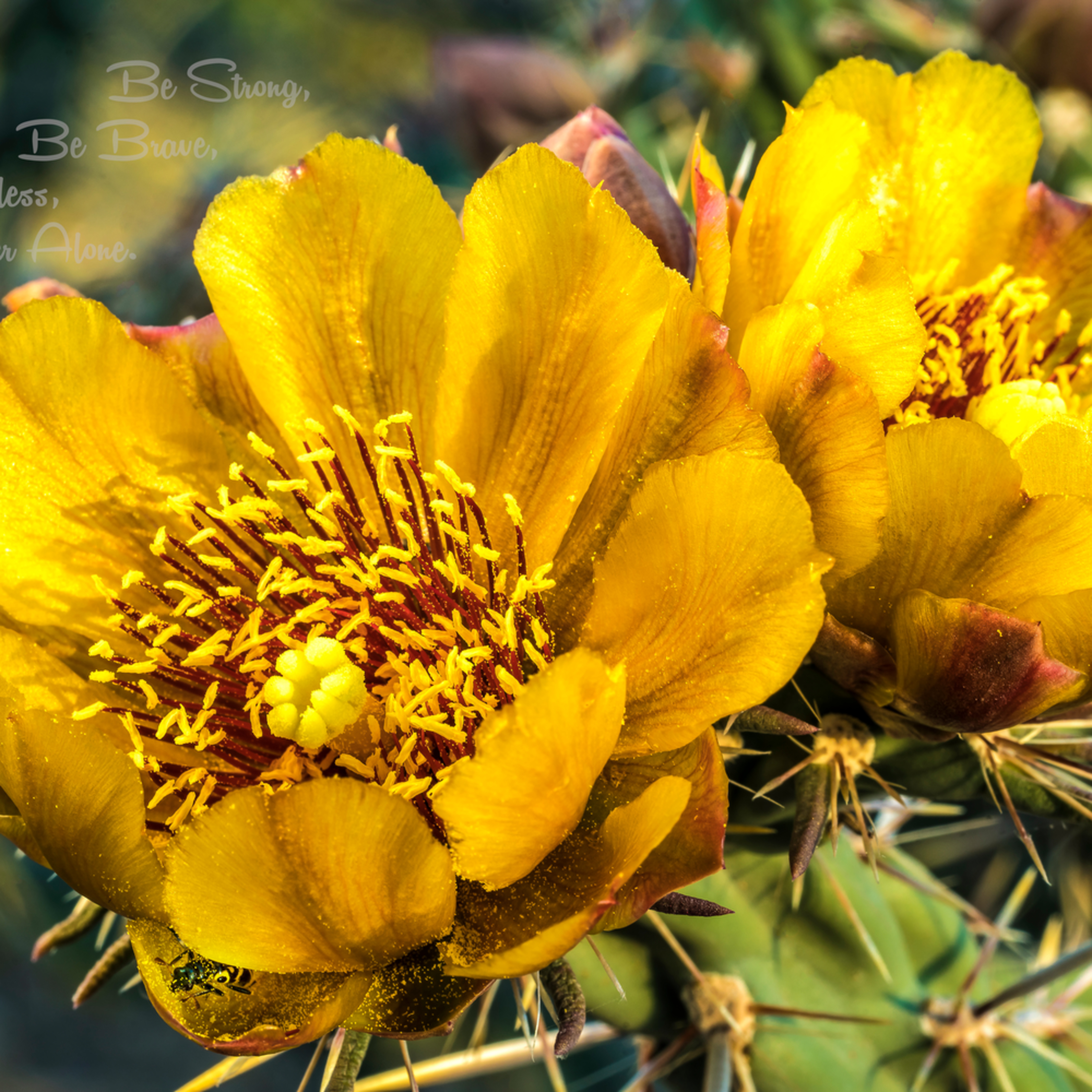 Yellow Cactus Flower