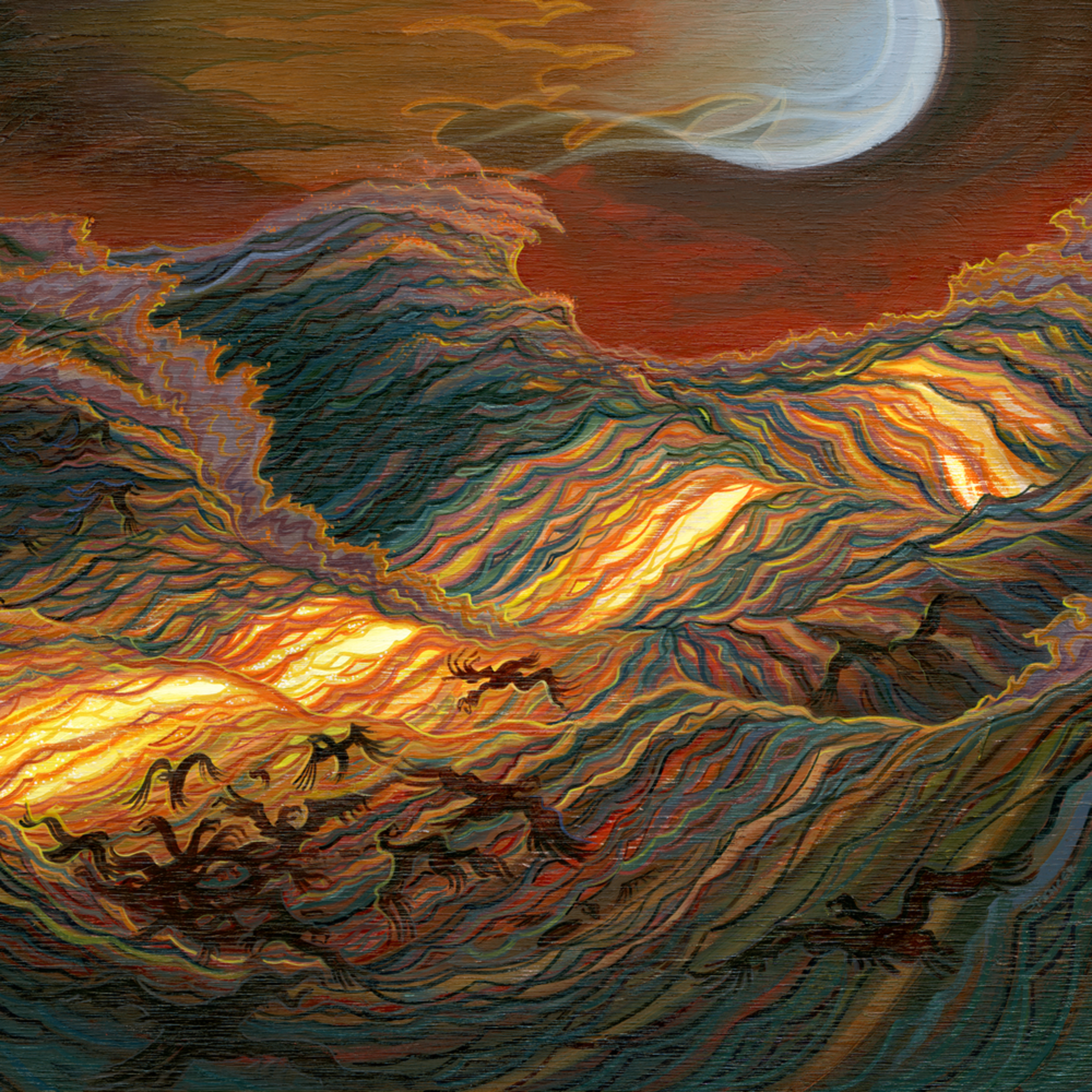 Frenzy Painting By Spencer Reynolds