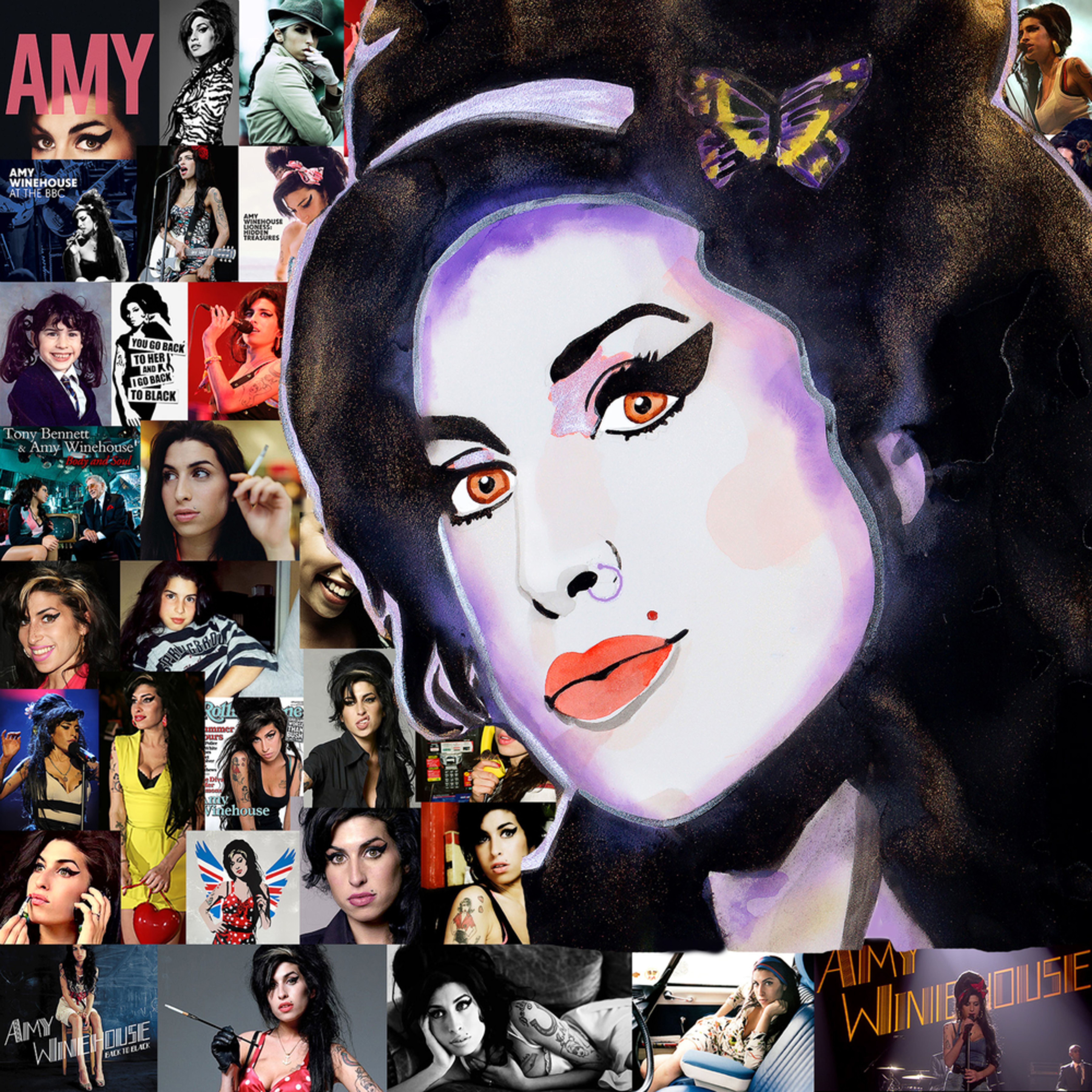 Amy Winehouse Art William K Stidham Heart Art
