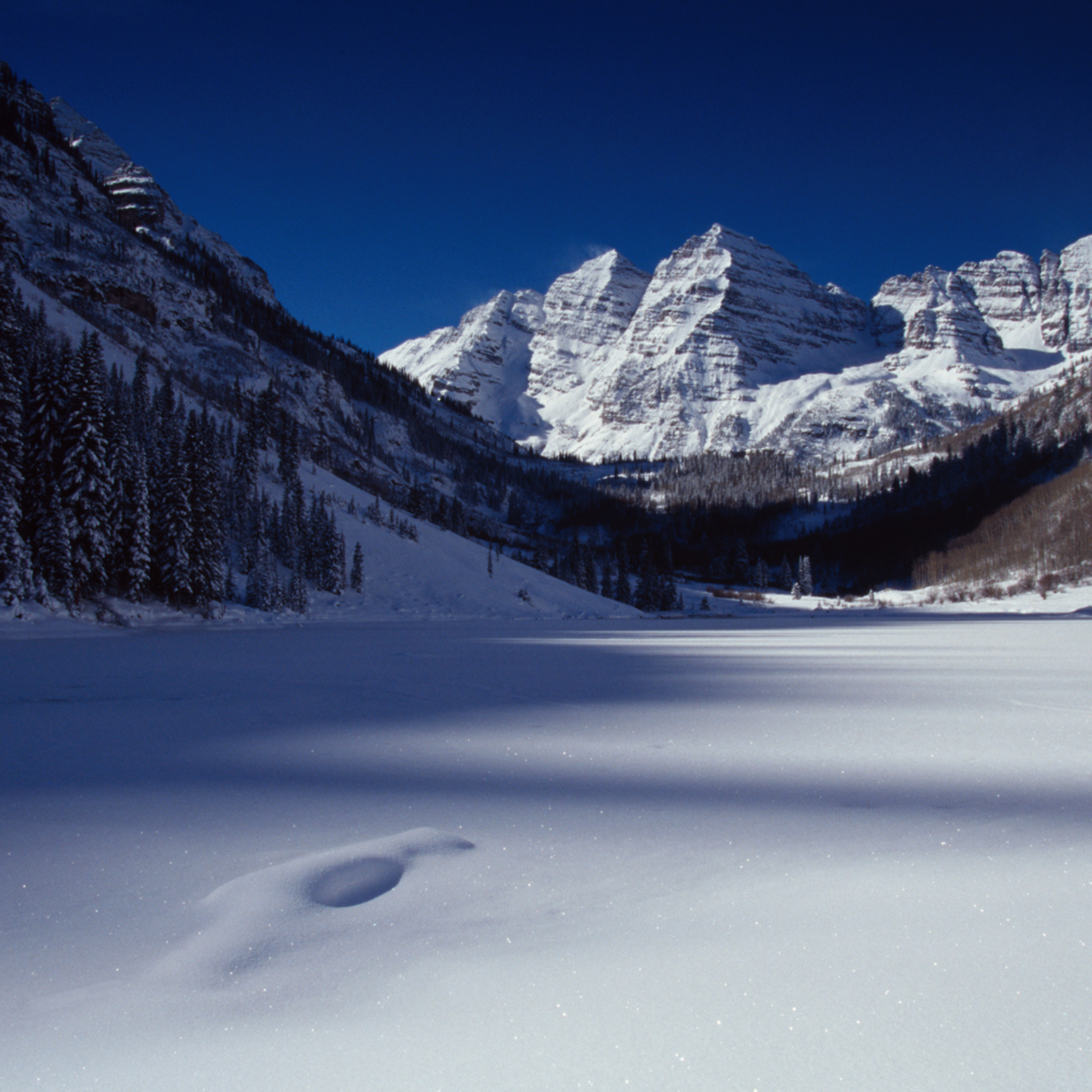 Col 4534 Maroon Bells Colorado Winter