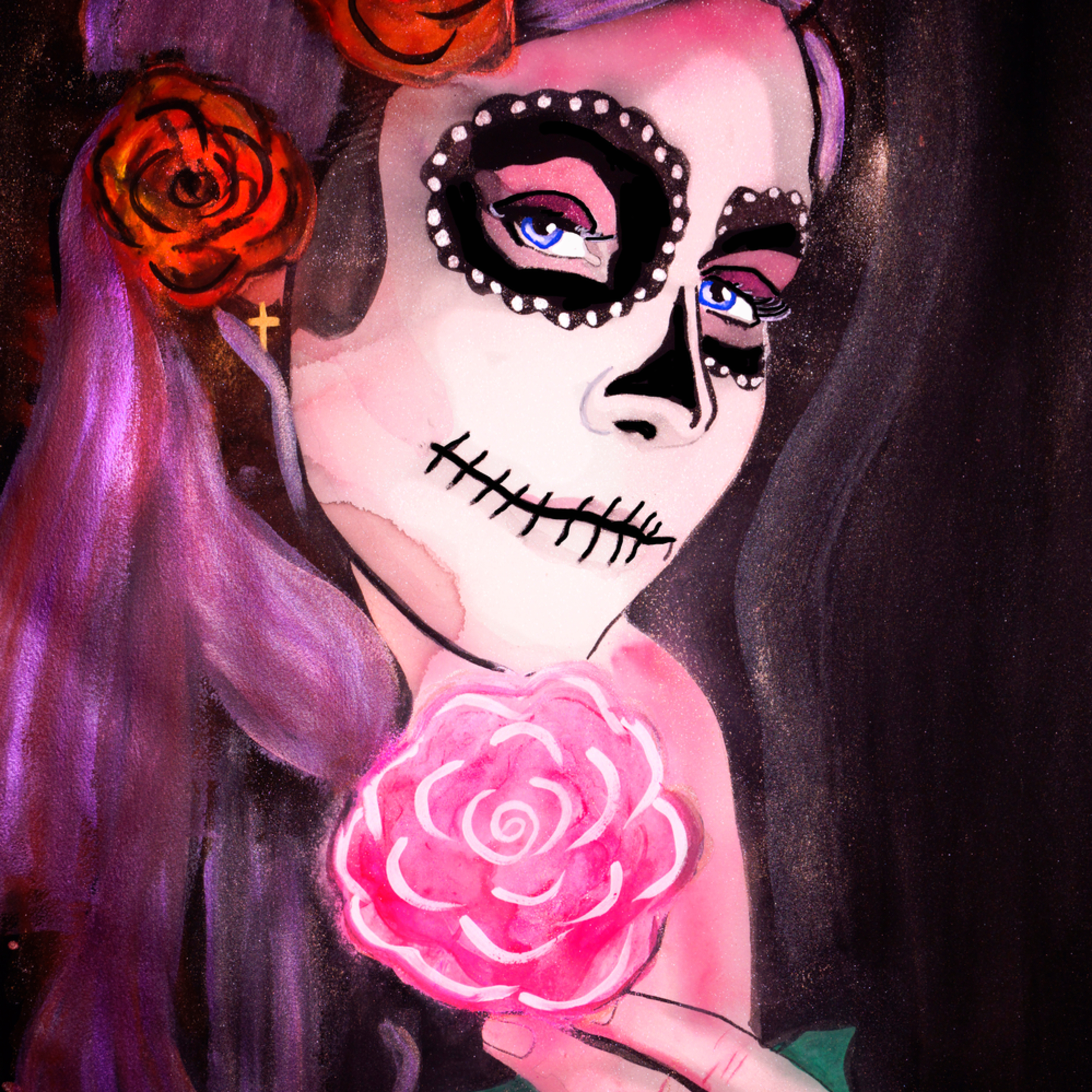 La Catrina De Temptacion Art William K Stidham Heart Art