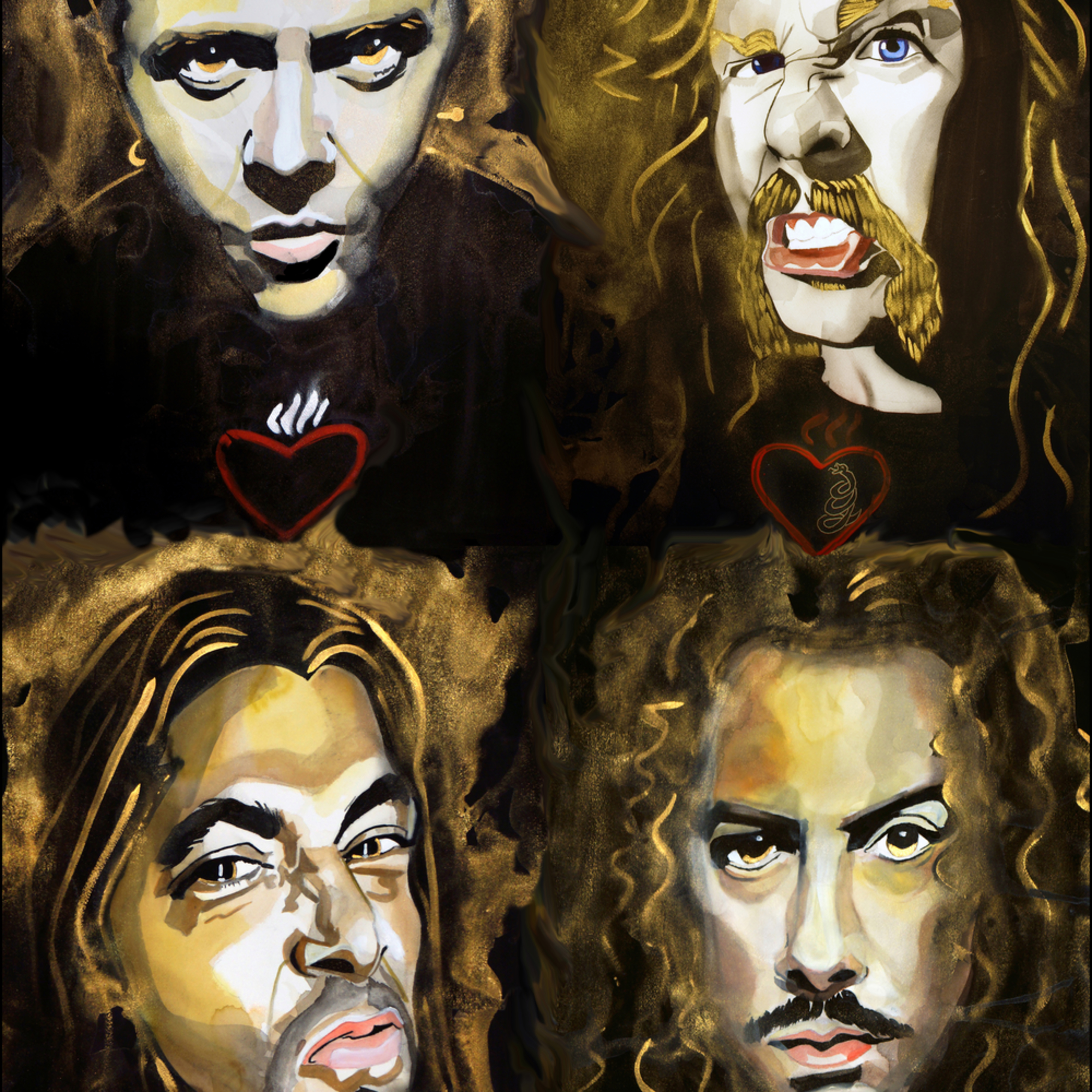 Metallica Art William K Stidham Heart Art