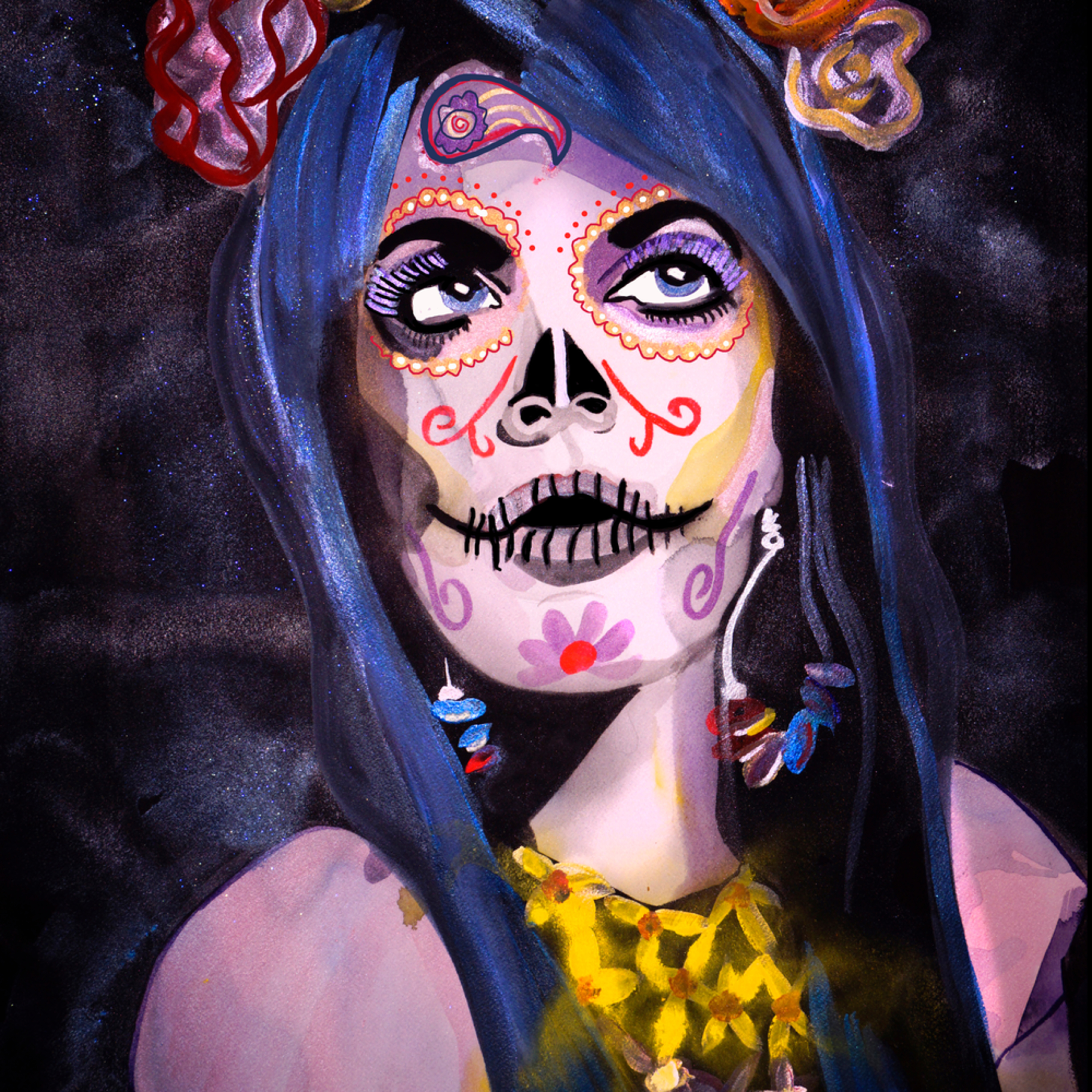 La Catrina De Esperanza Art William K Stidham Heart Art