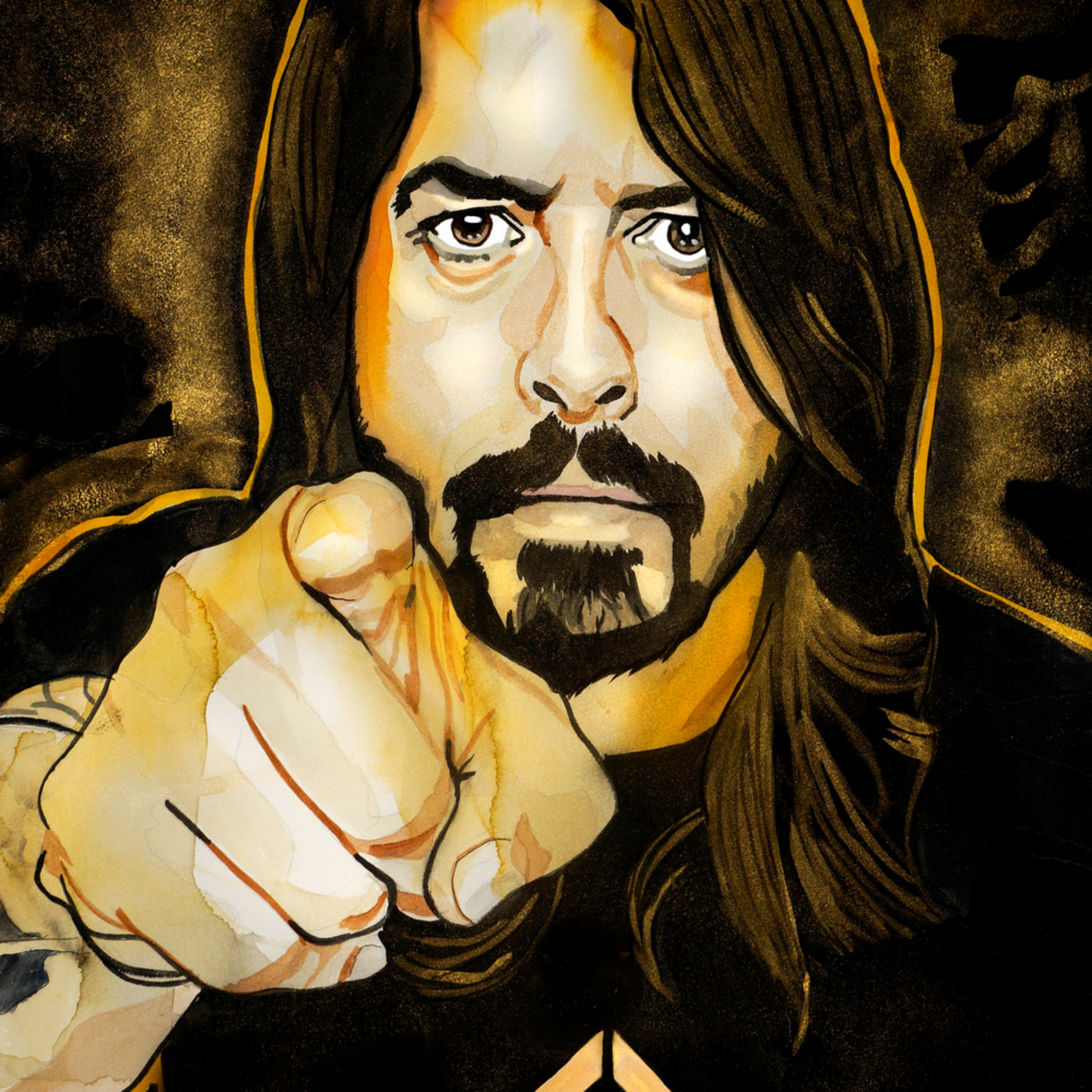 Dave Grohl Ff O Art William K Stidham Heart Art
