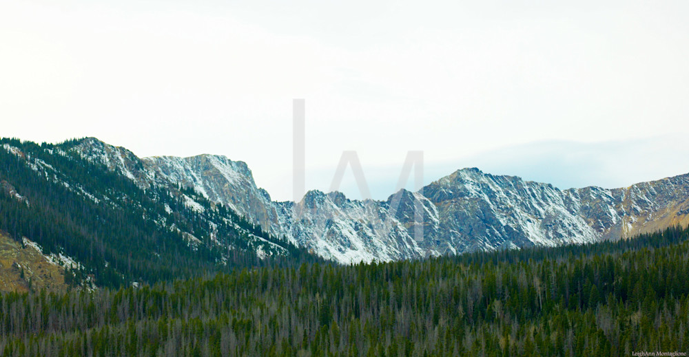 Snow-Capped Colorado Mountain Range Wall Art Print