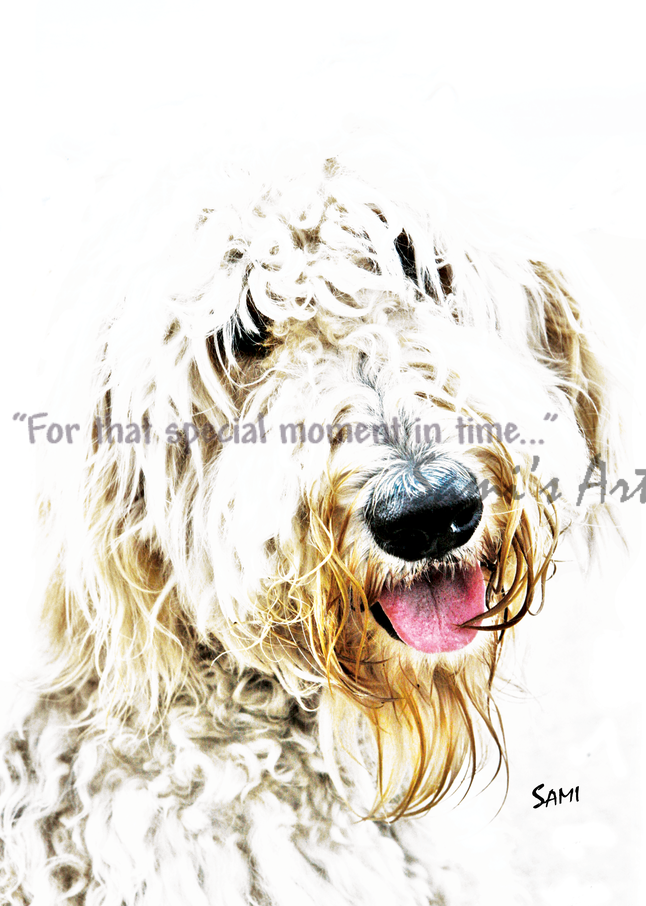 “Wallace the Goldendoodle Art for Sale”