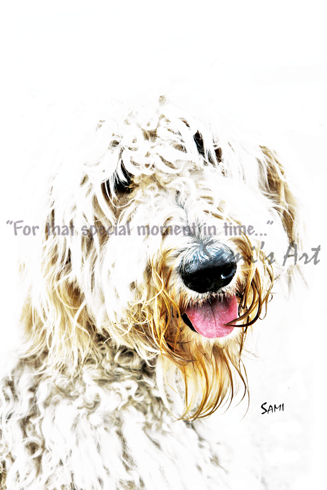 “Wallace the Goldendoodle Art for Sale”