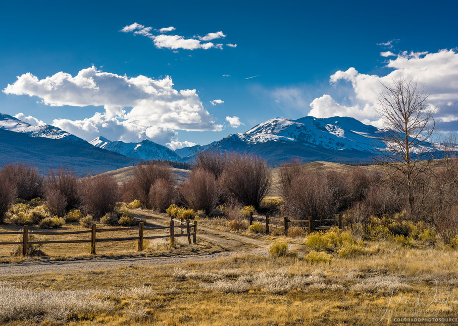 Colorado Landscape Photography of Ranch Road Mt Elbert, French Mountain, Mt Massive