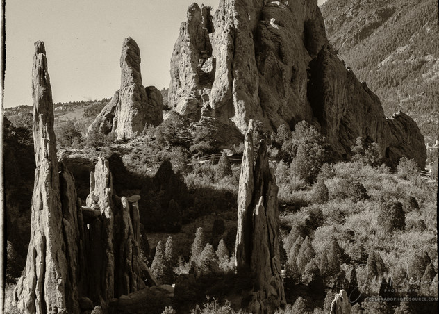 Landscape Photo Garden of the Gods Rock Formations Colorado Springs