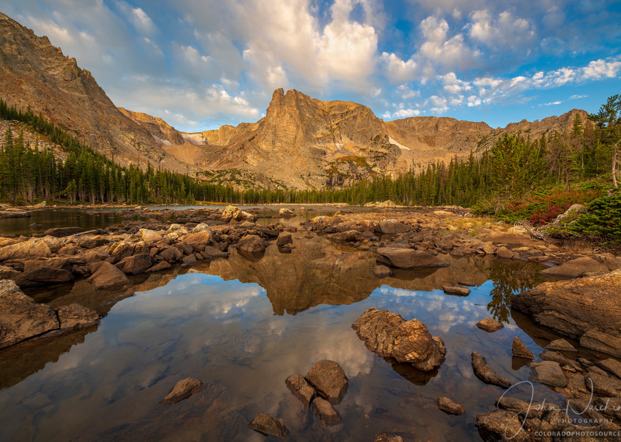 Colorado Photo of Notchtop Mountain at Two Rivers Lake Rocky Mountain National Park