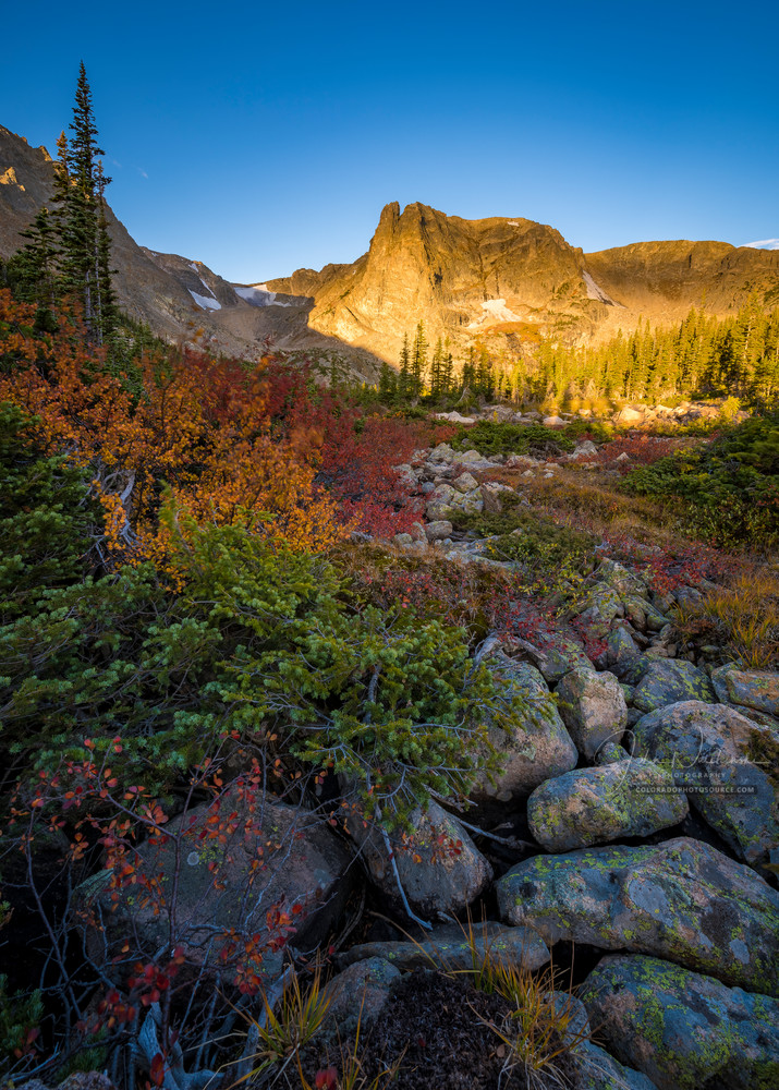 Autumn Colors Surround Notchtop Mountain Rocky Mountain National Park