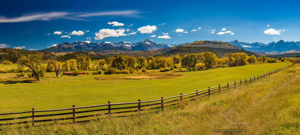 Wide Panoramic Photo of Mt Sneffels Wilderness Range Ridgway Colorado