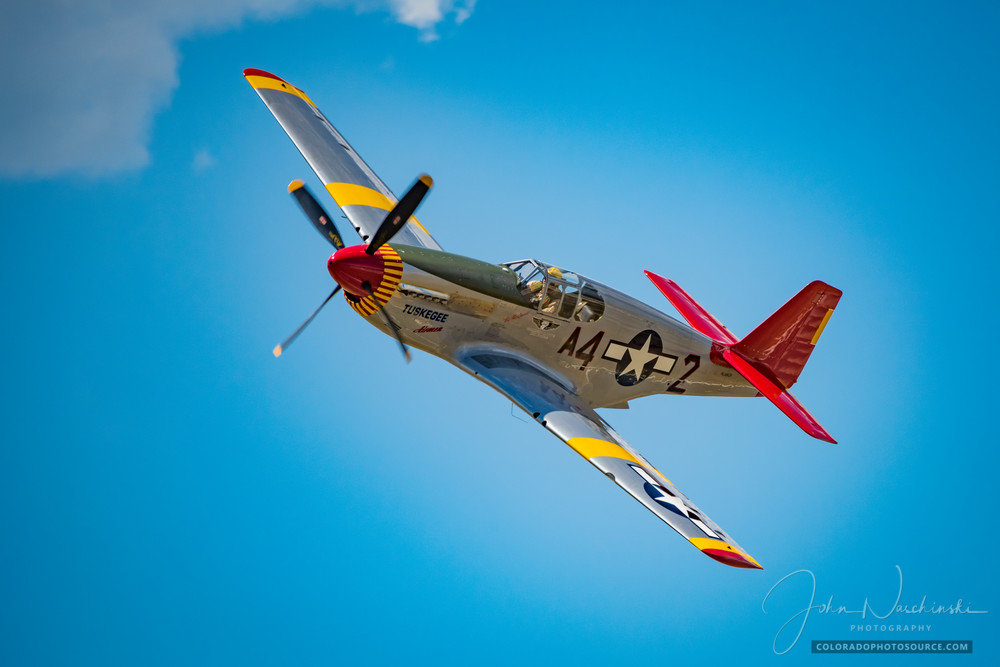 Photo of Tuskegee Airmen P-51C Mustang Low Flyby at Colorado Airshow