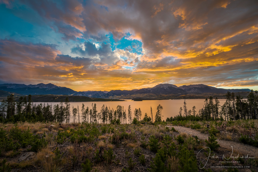 Sunset Photo Dillon Reservoir Prospector Campground Summit County Colorado