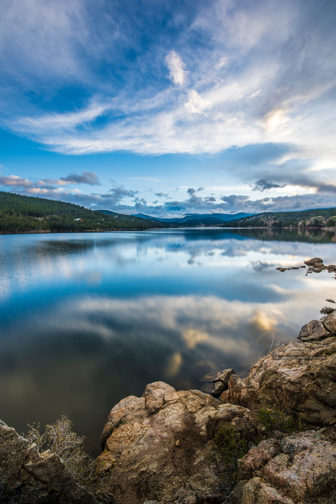 Long Exposure Photography Boulder Colorado Reservoir Cloud Reflections Upon Lake Long Exposure Photography Boulder Colorado Reservoir Cloud Reflections Upon Lake