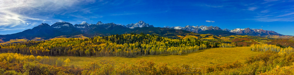 Wide Panoramic Photo of Mount Sneffels & Range Southwestern Colorado