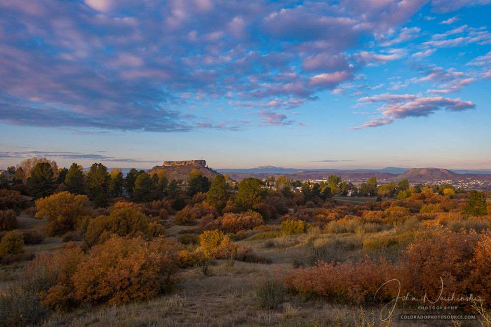 Autumn Sunrise Castle Rock Colorado - Photography Print for Sale