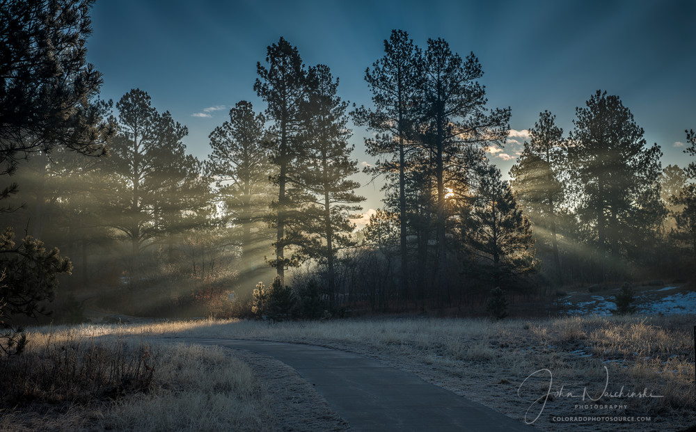 Magical Winter Sunrise in Castle Rock  - Colorado Landscape Photography