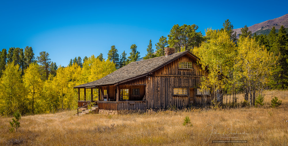 Landscape Photo of Old Weathered Cedar Colorado Ranch Home