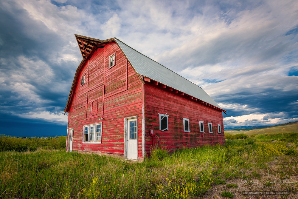 Photo of Rustic Weathered Red Colorado Barn in Granby CO