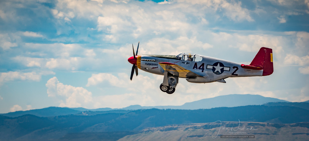 Photo of Tuskegee Airmen P-51 Mustang Low Flyby at Colorado Airshow