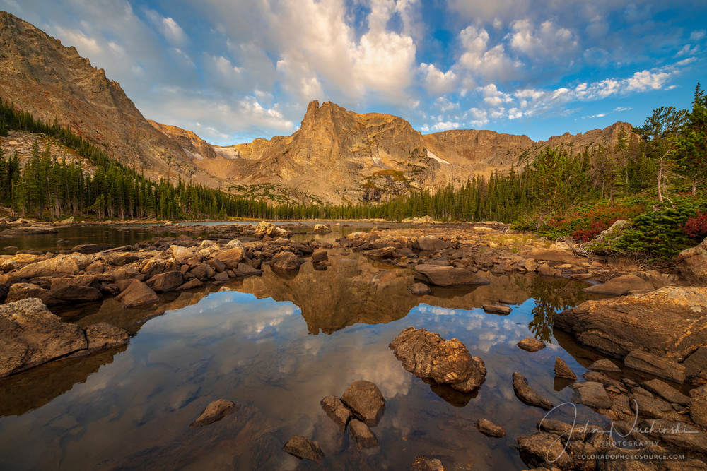 Colorado Photo of Notchtop Mountain at Two Rivers Lake Rocky Mountain National Park Colorado Photo of Notchtop Mountain at Two Rivers Lake Rocky Mountain National Park