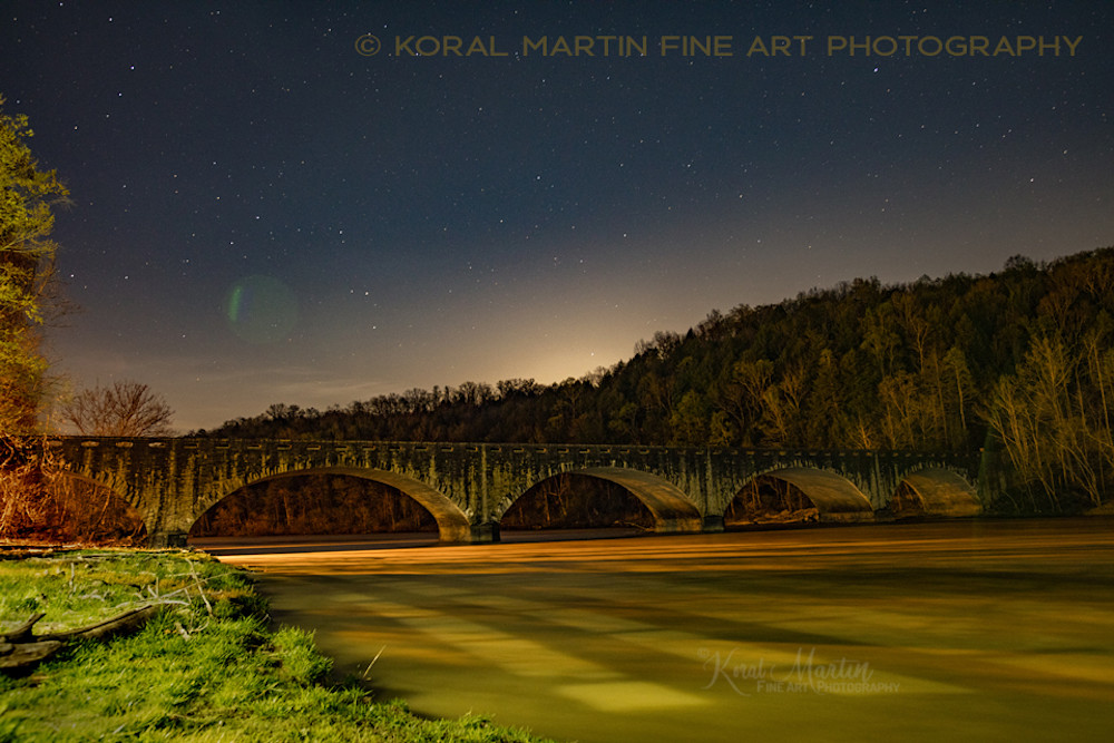 Cumberland Falls Bridge Night Photograph 8437  | Night Photography | Koral Martin Fine Art Photography