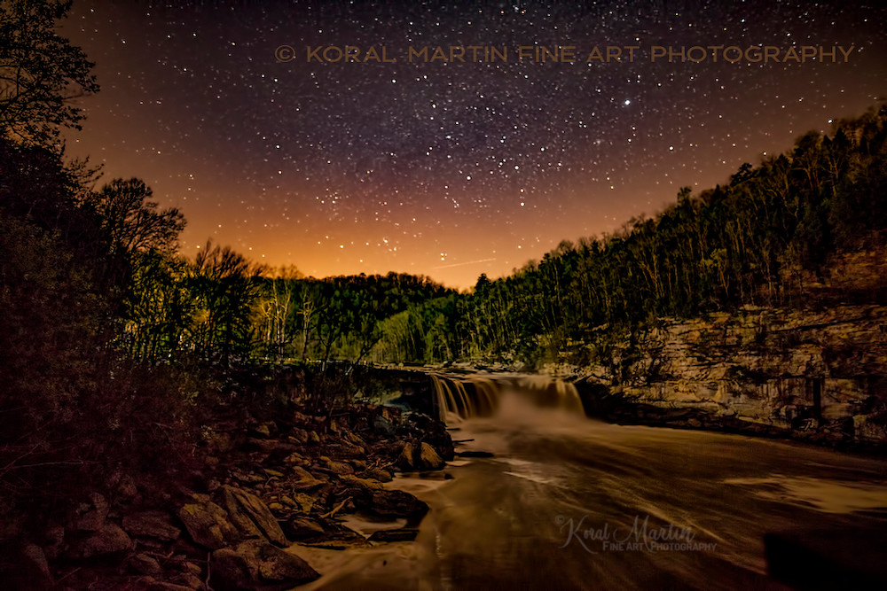 Cumberland Falls Night Photograph 8382  | Night Photography | Koral Martin Fine Art Photography