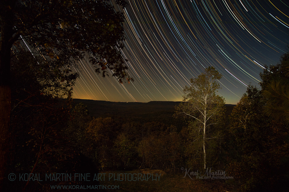 Star Tracks Photograph 6115 Boxley Valley  | Night Photography | Koral Martin Fine Art Photography