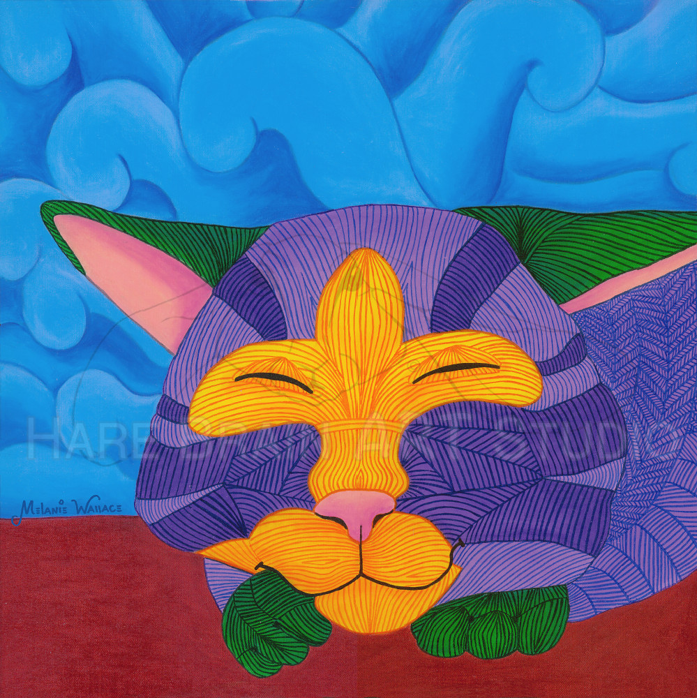 Let Sleeping Cats Lie | Shop art by artist Melanie Wallace