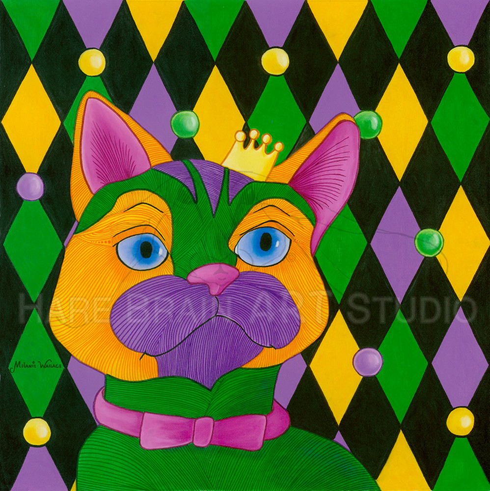 Mambo Kitty King | Shop art by artist Melanie Wallace