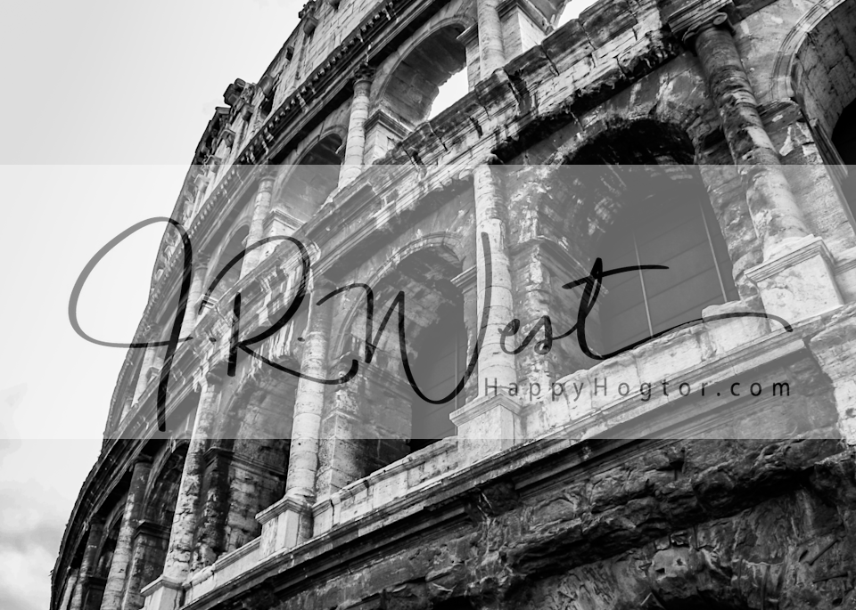 The Coliseum In Bw Photography Art | Happy Hogtor Photography