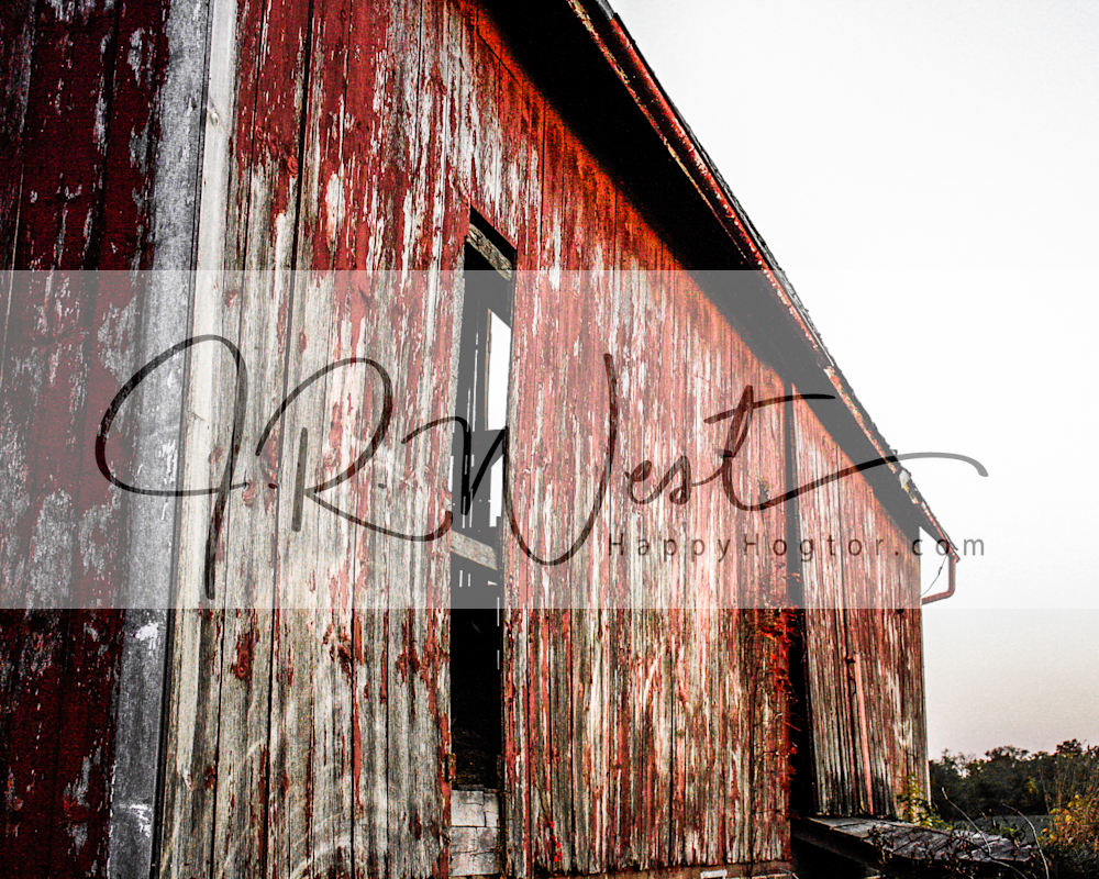Red Rustic Barn Photography Art | Happy Hogtor Photography