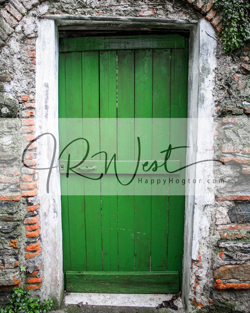 Doors Of Italy  Green Photography Art | Happy Hogtor Photography