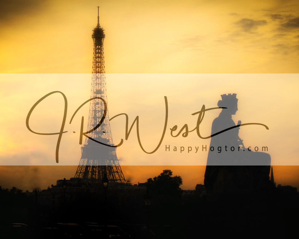 Golden Paris At Dusk Photography Art | Happy Hogtor Photography