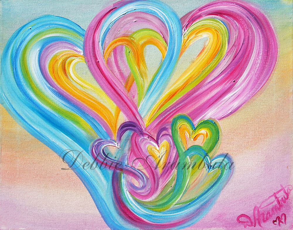 Six Heart Family Art | Heartworks Studio Inc