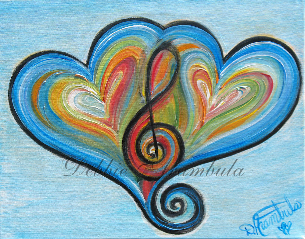 Two Heart Rhythm And Blues Art | Heartworks Studio Inc