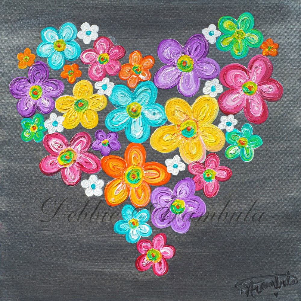 Twitterpated In Silver  Art | The Heart Artist 