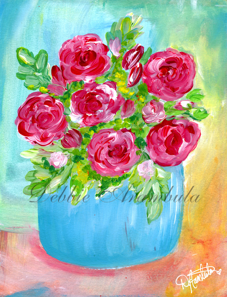 Blooming Rose Buds Art | The Heart Artist 