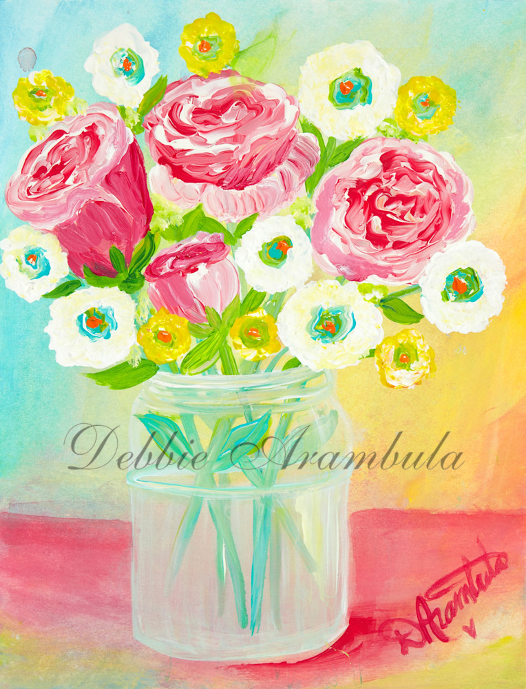Sweet Daughter Bouquet Art | The Heart Artist 