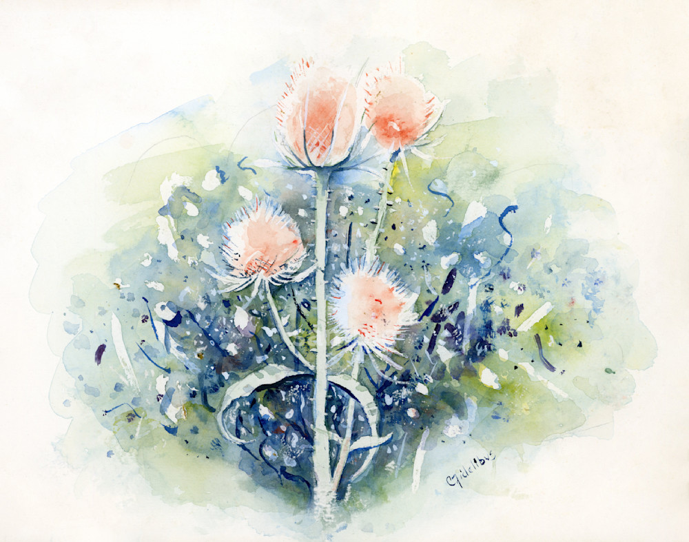 Dandelions   Watercolor (Print) Art | Cathy Ann's Art