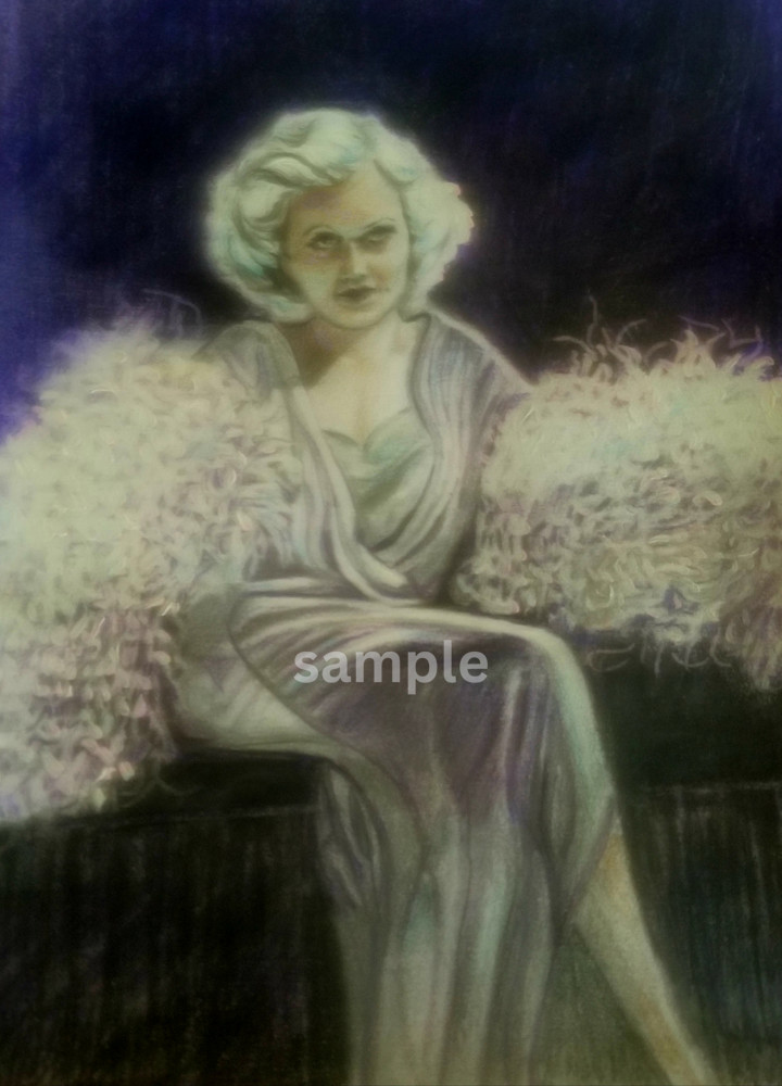 Jean Harlow   Mixed Media   (Print) Art | Cathy Ann's Art