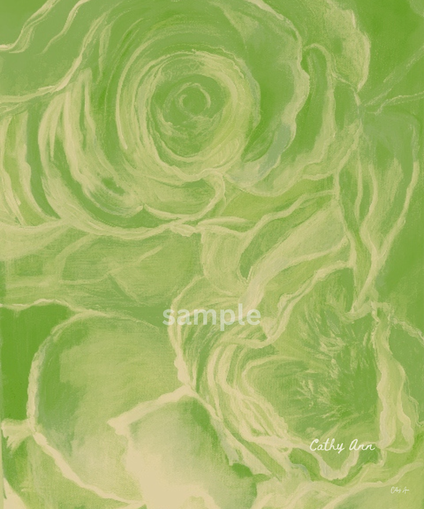Blooms In Green Art | Cathy Ann's Art