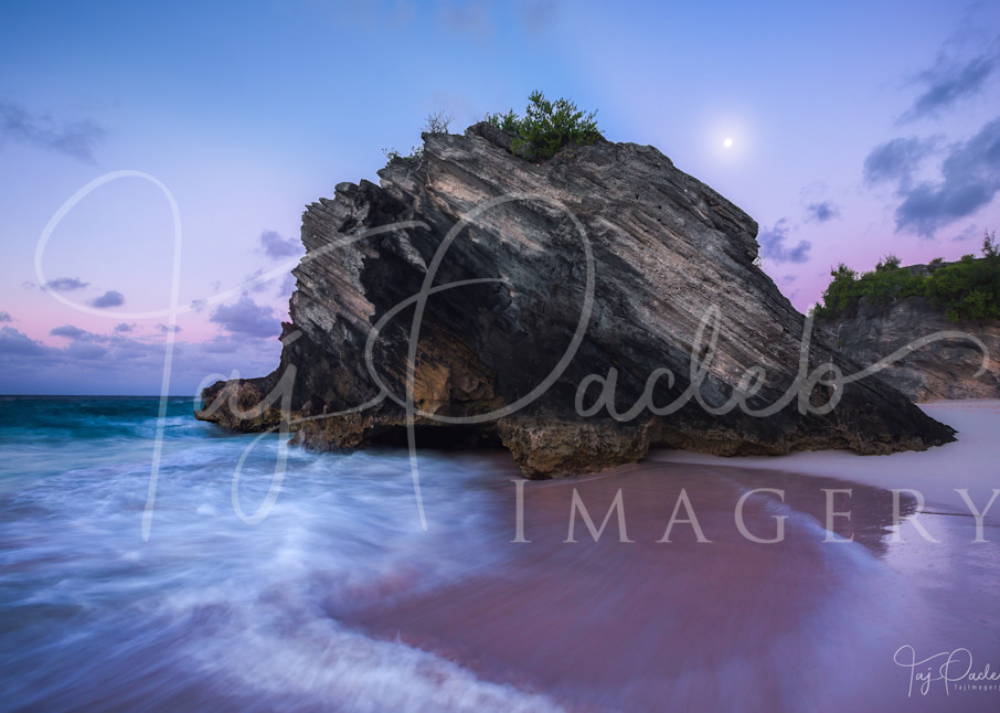 Bermuda Moonset Photography Art | Taj Pacleb Imagery