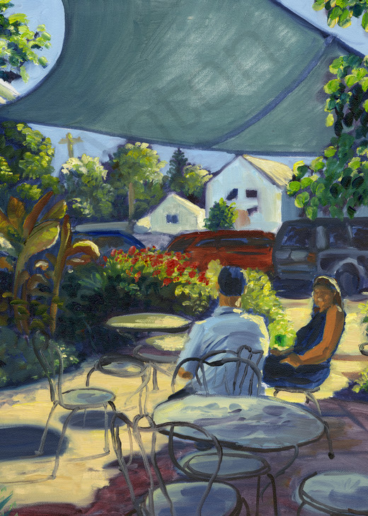 Morning Café by artist, Anton Uhl