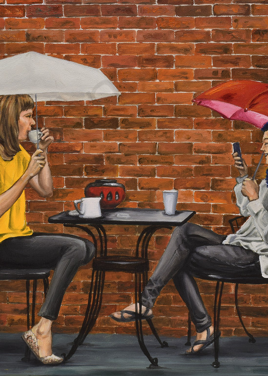 Rain Café by artist, Anton Uhl