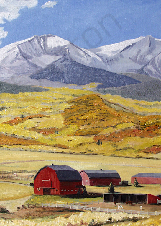 Sopris Ranch by artist, Anton Uhl