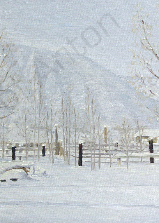 Winter at Emma Ranch by artist, Anton Uhl

