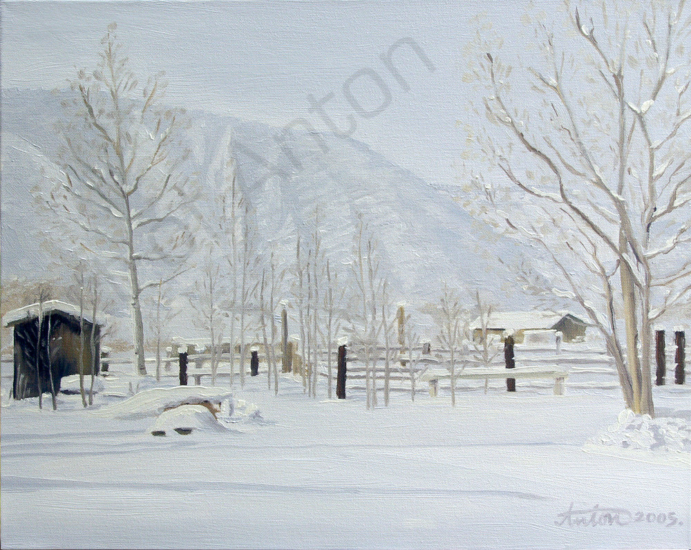 Winter at Emma Ranch by artist, Anton Uhl

