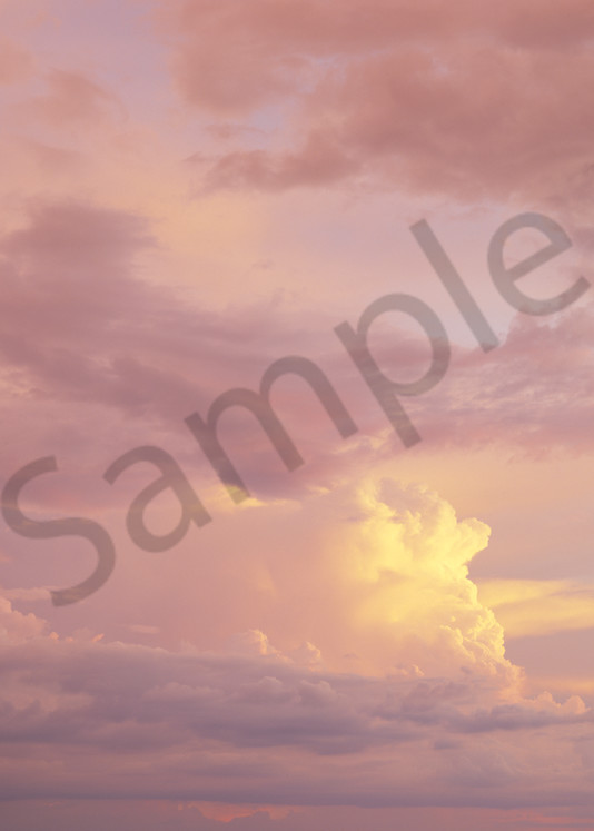 Cumulonimbus clouds at sunset
